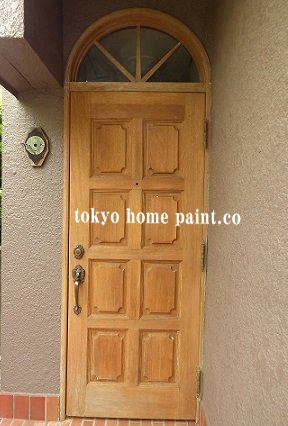 ヤマハ玄関ドア塗装5